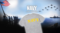 U.S Navy Military Men's T-Shirt (Yellow)