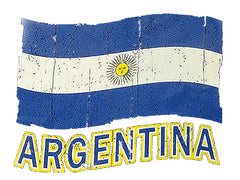 Vintage Argentina Waving Flag Adult Hoodie