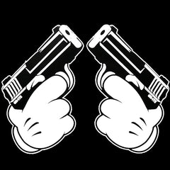 Cartoon Hands Double Guns Adult Hoodie