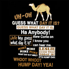 Hump Day Camel Girl's T-Shirt (Brown & White Print)