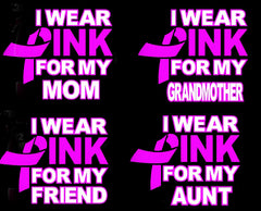 I Wear Pink For My... Girl's T-Shirt