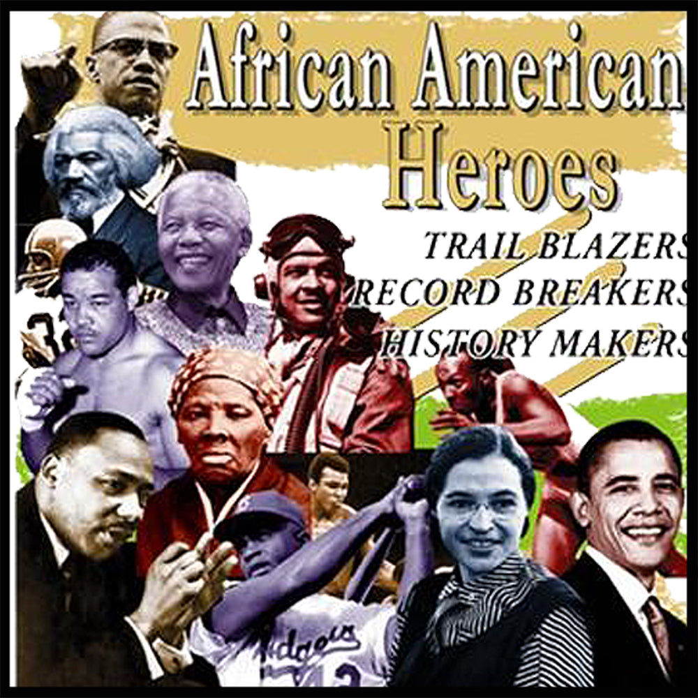 African American Heroes and Record Breakers Adult Hoodie