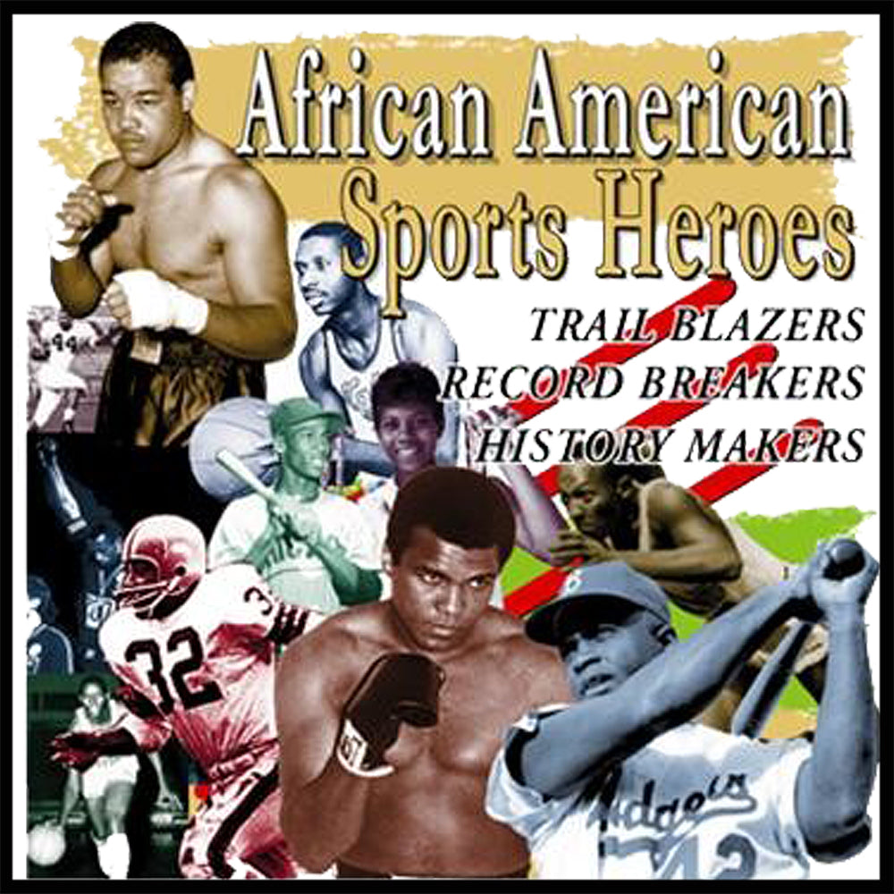 African American Sports Heroes Adult Hoodie