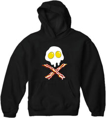 Eggs Bacon Skull Adult Hoodie