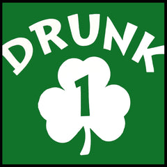 Drunk 1 Irish Shamrock Girl's T-Shirt