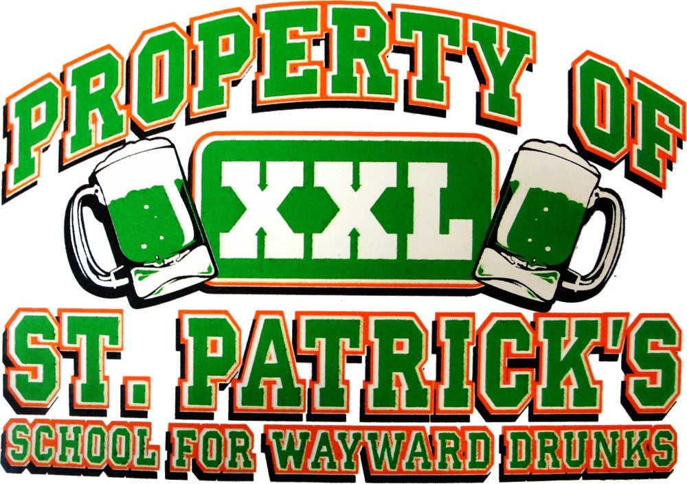 St.Patrick's Day "School For Wayward Drunks" Girls T-Shirt