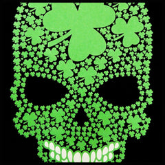 St. Patrick's Day Shamrock Sugar Skull Men's T-Shirt