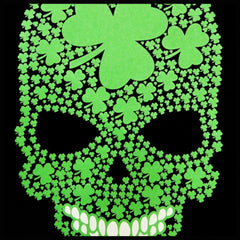 St. Patrick's Day Shamrock Sugar Skull Girl's T-Shirt