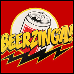 Beerzinga! - Big Bang Theory Parody Adult Hoodie