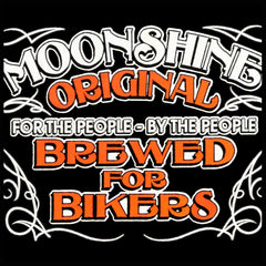 Moonshine Brewed For Bikers Girl's T-Shirt