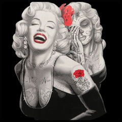 Marilyn Monroe Smile Now Cry Later Adult Hoodie