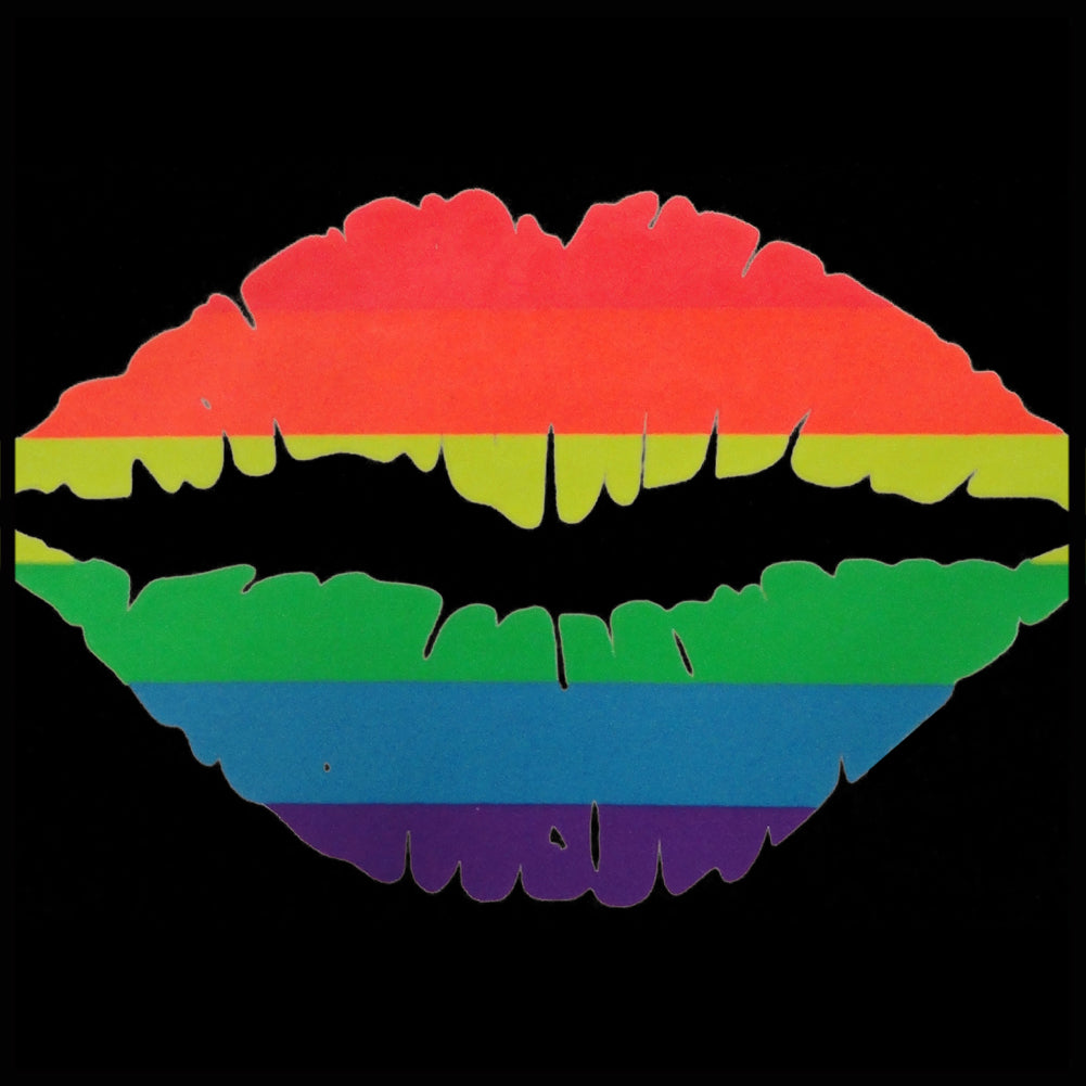 Pride Rainbow Kiss Crew Neck Sweatshirt