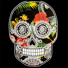 Floral Sugar Skull Adult Hoodie