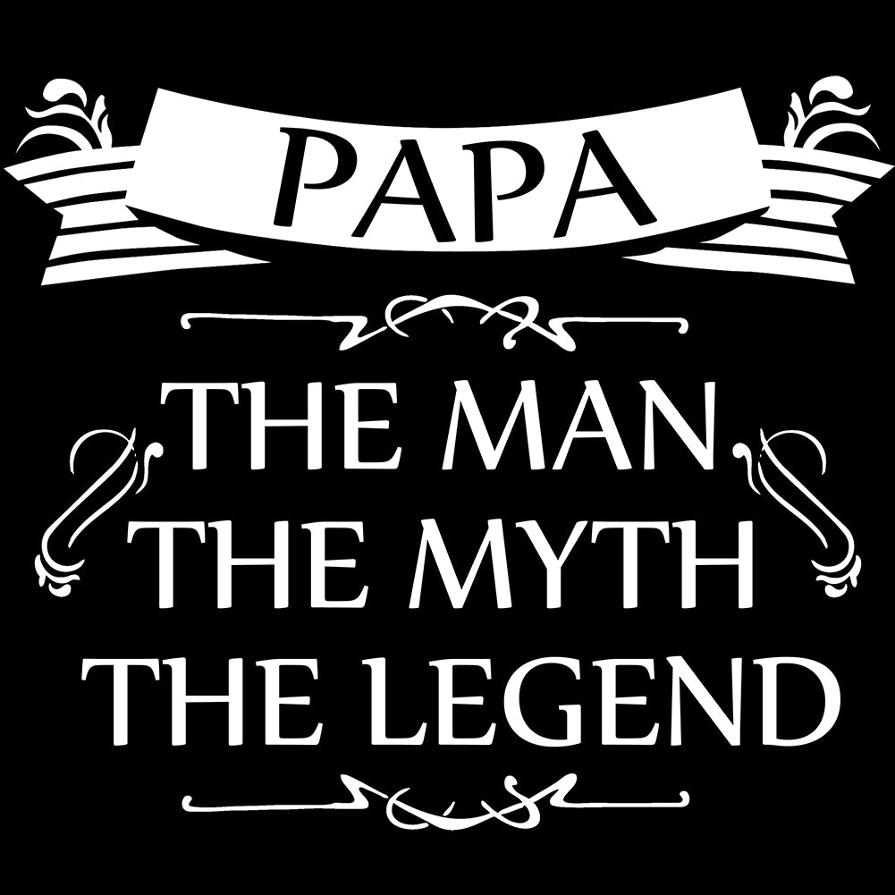 Mens Papa - The Man, The Myth, The Legend Fathers Day Adult Crewneck