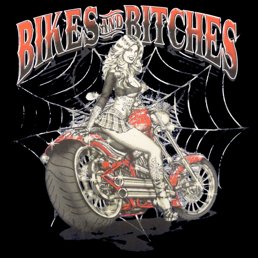 Bikes and B*tches Biker Adult Crewneck