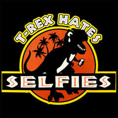 T-Rex Hates Selfies Funny Kids T-shirt