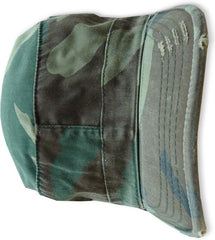 Vintage BDU Fatigue Combat Hat (Green Woodland Camo)