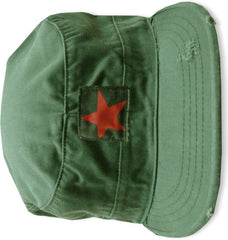 Vintage BDU Fatigue Combat Hat (Olive Drab w/ Star)