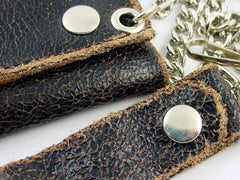 Vintage Leather Chain Wallet