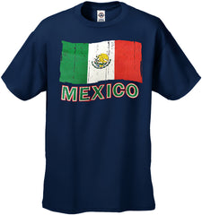 Vintage Mexico Waving Flag Kids T-Shirt