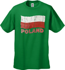 Vintage Poland Waving Flag Kid's T-Shirt