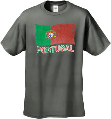 Vintage Portugal Waving Flag Men's T-Shirt