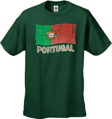 Vintage Portugal Waving Flag Men's T-Shirt