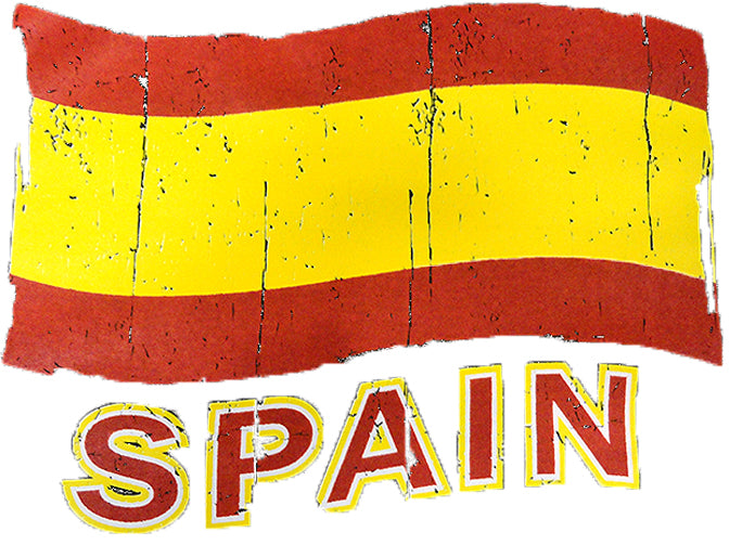 Vintage Spain Waving Flag Girl's T-Shirt
