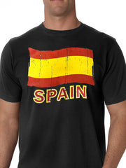 Vintage Spain Waving Flag Men's T-Shirt 