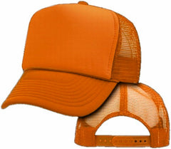 Vintage Trucker Hats - Solid Orange Trucker Cap