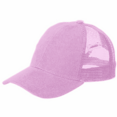 Vintage Trucker Hats - Solid Pastel Pink Trucker Cap