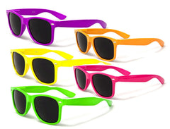 Vintage Wayfarer Sunglasses in Assorted Neon Colors