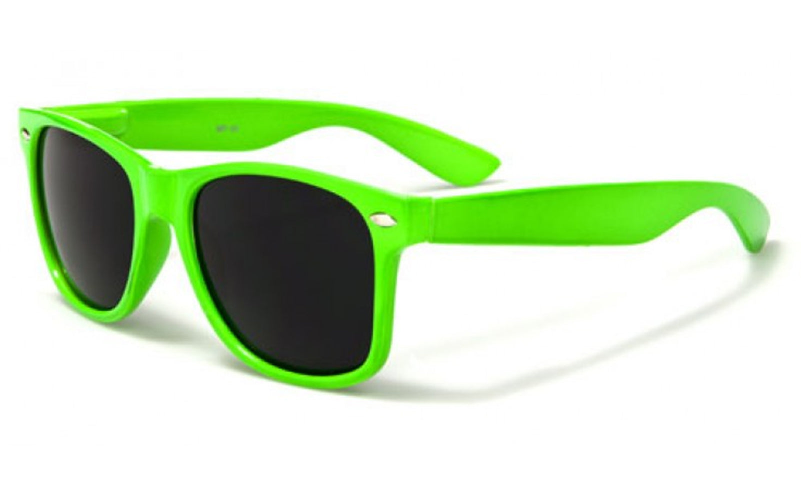 Lime green wayfarer sunglasses top