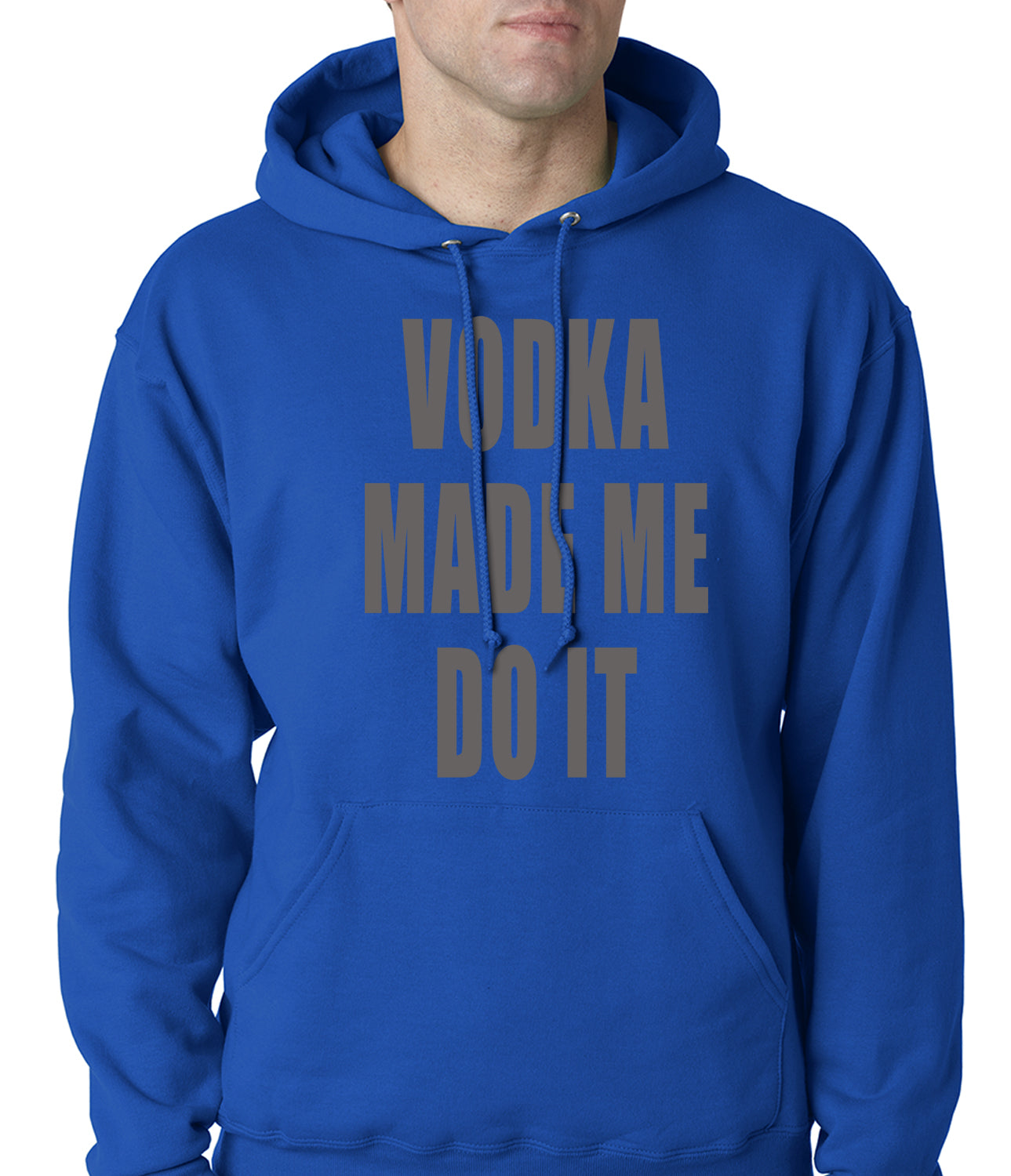 Vodka Made Me Do It Drinking Adult Hoodie
