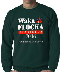 Waka Flocka for President 2016 Adult Crewneck