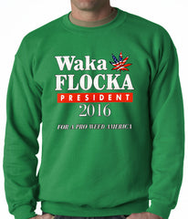 Waka Flocka for President 2016 Adult Crewneck