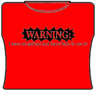 Warning Attitude Girls T-Shirt