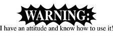 Warning Attitude T-Shirt