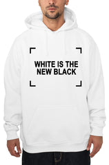 White Is The New Black Adult Hoodie