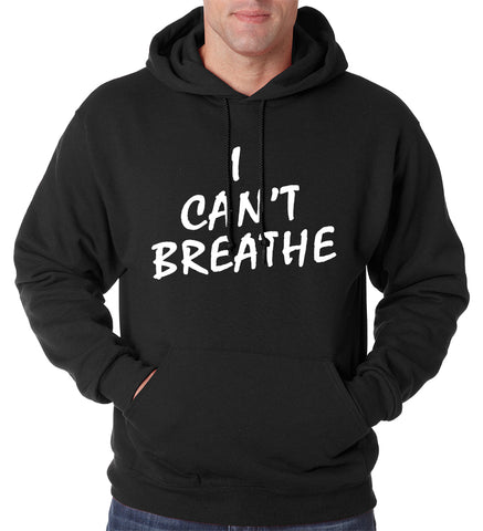 White Print Eric Garner I Can't Breathe Adult Hoodie