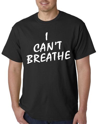 White Print Eric Garner I Can't Breathe Mens T-shirt
