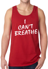 White Print I Can't Breathe Tank Top