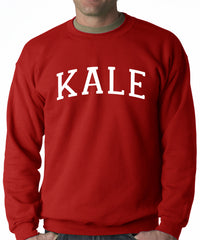 White Print Kale Adult Crewneck