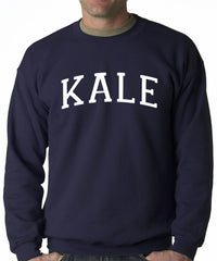 White Print Kale Adult Crewneck