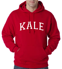 White Print Kale Adult Hoodie