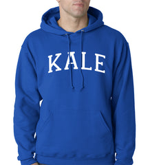 White Print Kale Adult Hoodie