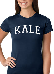 White Print Kale Girls T-shirt