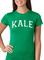 White Print Kale Girls T-shirt