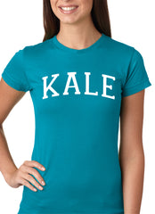 White Print Kale Girls T-shirt