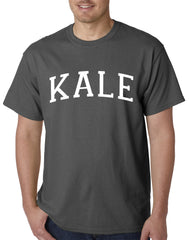 White Print Kale Mens T-shirt